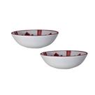 Kit 2 Bowls Branco Melamina 690ml Pote Sopa De Letrinha Frio