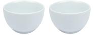 Kit 2 Bowls Tigela 250ml em Porcelana Branca