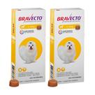 Kit 2 Bravecto para Cães entre 2 e 4,5kg com 1 Comprimido Mastigável Kit 2 Bravecto para Cães entre 2 e 4,5kg com 1 Comprimido Mastigável