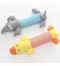 Kit 2 Brinquedos De Pelúcia Para Cães Pet Cachorros Pequeno Porte e Filhotes Happy Day Premium