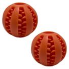 Kit 2 Brinquedos Interativo Bola Porta Petiscos Anti Stress Kit 2 Brinquedos Interativo Bola Porta Petiscos Anti Stress