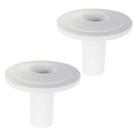 Kit 2 Bucha Passagem De Fios Acabamento Para Cabos Em Parede Moveis Reforma Protetor Cabo Multiuso