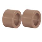 Kit 2 bucha redução soldavel curta 25x20mm amanco 11531