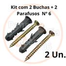 Kit 2 Buchas + Parafusos nº06