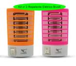 Kit 2 c/ Repelente Eletrico Atrai E Mata Mosquitos Moscas Pernilongo Bivolt