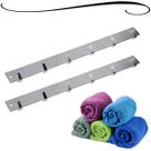 Kit 2 Cabide de Parede Multiuso em Aço Inoxidável Fixação Sem Furo Para Toalhas Panos Roupas Utensílio Organizador HRZ01