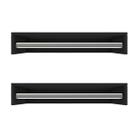 Kit 2 Cabideiro de parede suspenso 80x25x11,5 Preto