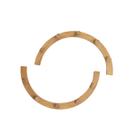 kit 2 cabideiros arcos circulo redondo modulares de bambu 5 pinos cada - Oikos