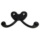 Kit 2 Cabides P/ Roupa Ganchos Duplos Metal Kit 2 Cabides P/ Roupa Ganchos Duplos Metal