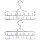 Kit 2 Cabides para Cintos Suportes Organizadores Lenços Colares 13 Ganchos Cristal Cinquetti