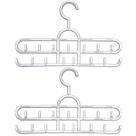 Kit 2 Cabides para Cintos Suportes Organizadores Lenços Colares 13 Ganchos Cristal Cinquetti
