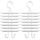 Kit 2 Cabides para Gravatas Cintos Suporte Organizador de Closets Armários Cristal