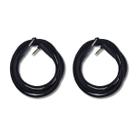 Kit 2 Cabo P10 + P10 90º 4.57m 0.40mm Têxtil Ironflex Bk