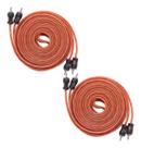 Kit 2 Cabo RCA 4 Vias KX3 5 Metros - Laranja Kit 2 Cabo RCA 4 Vias KX3 5 Metros - Laranja