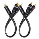 Kit 2 Cabo RCA Y 2M1F 2 Machos e 1 Fêmea Semi Blindado Para Som Amplificador Automotivo Injetado Kit 2 Cabo RCA Y 2M1F 2 Machos e 1 Fêmea Semi Blindado Para Som Amplificador Automotivo Injetado