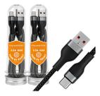 Kit 2 Cabo Reforçado Original Usb-C 4.8a de 2 Metros
