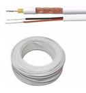 Kit 2 Cabos Coaxial para CFTV 4mm 80% - Rolo 100m cada