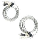 Kit 2 Cabos RCA 1 Metro Injetado Para Som Automotivo Áudio Profissional Kit 2 Cabos RCA 1 Metro Injetado Para Som Automotivo Áudio Profissional