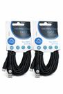 Kit 2 Cabos USBA para USBC 3 Metros Reforçado Trançado Carregamento Rápido 100W