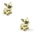 Kit 2 Cachorro Buldogue Francês Enfeite de Porcelana 7cm Kit 2 Cachorro Buldogue Francês Enfeite de Porcelana 7cm