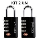 Kit 2 Cadeado De Segredo Com Senha Tsa Para Mala Janela Pado