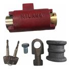 Kit 2 Cadeado Milano Mesmo Segredo Piso Soleira Porta De Aço