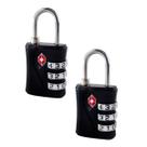 Kit 2 Cadeado Tsa Com Senha Mochila Mala Viagem Bagagem