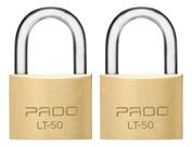 Kit 2 Cadeados Pado 50mm Segredo Diferente Grande Resistente