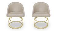 Kit 2 Cadeira De Jantar Luxo Base De Metal Dourado Sala Esritório Recepção Suede Veludo Bege Do Lar Móveis Kit 2 Cadeira De Jantar Luxo Base De Metal Dourado Sala Esritório Recepção Suede Veludo Bege Do Lar Móveis