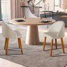 Kit 2 Cadeira Diamante Linho Para Sala Jantar Escritório