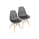 Kit 2 Cadeira Eames Eloisa Design Colmeia Diversas Cores