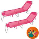 Kit 2 Cadeira Espreguiçadeira Alumínio Para Piscina Praia 4 Posições - Mor Kit 2 Cadeira Espreguiçadeira Alumínio Para Piscina Praia 4 Posições - Mor