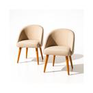 Kit 2 Cadeira Lua Para Mesa De Jantar Cadeira Poltrona Decorativa Para Penteadeira Sala De Jantar