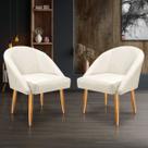 KIT 2 Cadeira Lua Veludo Decorativa Luxo