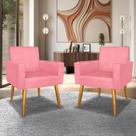 Kit 2 Cadeira Poltrona Decorativa Sala