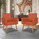 Kit 2 Cadeira Poltrona Decorativa Sala Promoção