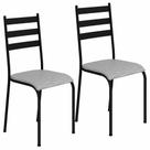 Kit 2 Cadeiras 541 Sala Jantar Cozinha Pés Aço Tubular