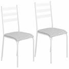 Kit 2 Cadeiras 541 Sala Jantar Cozinha Pés Aço Tubular Kit 2 Cadeiras 541 Sala Jantar Cozinha Pés Aço Tubular