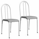 Kit 2 Cadeiras 544 Sala Jantar Cozinha Pés Aço Tubular Kit 2 Cadeiras 544 Sala Jantar Cozinha Pés Aço Tubular
