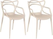 Kit 2 cadeiras allegra nude