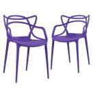Kit 2 cadeiras allegra roxo