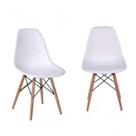 Kit 2 Cadeiras Base Madeira DKR Eames