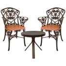 Kit 2 Cadeiras com Mesa de Centro Alumínio para Varanda Jardim Area Externa Sacada Prédio Kit 2 Cadeiras com Mesa de Centro Alumínio para Varanda Jardim Area Externa Sacada Prédio