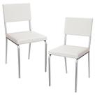 Kit 2 Cadeiras Cromada Sala Jantar 2C128CR Kappesberg