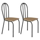 Kit 2 Cadeiras de Cozinha Texas Estampado Rattan Pés de Ferro Cromo Preto - Pallazio Kit 2 Cadeiras de Cozinha Texas Estampado Rattan Pés de Ferro Cromo Preto - Pallazio