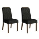 Kit 2 Cadeiras de Jantar 4256 com Espaldar Rustic/Oxford Madesa