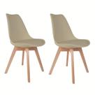 Kit 2 Cadeiras De Jantar Empório Tiffany Saarinen Base Wood