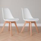 Kit 2 Cadeiras De Jantar Empório Tiffany Saarinen Base Wood