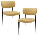Kit 2 Cadeiras Decorativa Estofada Para Sala De Jantar Melina L02 material sintético Casco Fendi - Lyam Decor Kit 2 Cadeiras Decorativa Estofada Para Sala De Jantar Melina L02 material sintético Casco Fendi - Lyam Decor