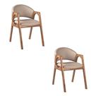 Kit 2 Cadeiras Decorativa Sala de Jantar Luxo Larissa Facto Fendi - Mozzelar